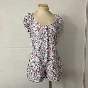 Summer floral romper